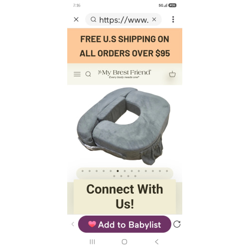 Plus Size Tandem Nursing Pillow