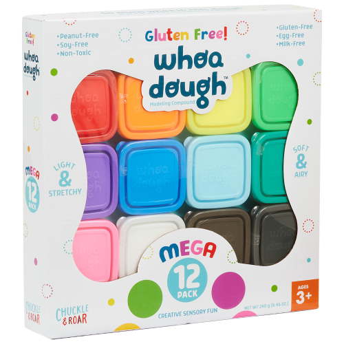 Chuckle & Roar Whoa Dough Modeling Compound 12-Color Pack for Children Ages 3+, by Buffalo Games