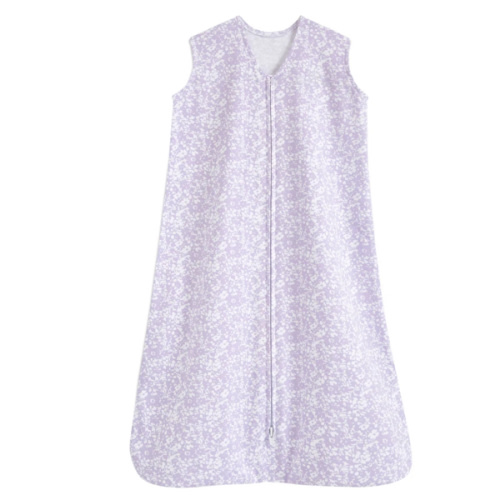 Aster Flowers Cotton Wearable Baby Blanket L | HALO