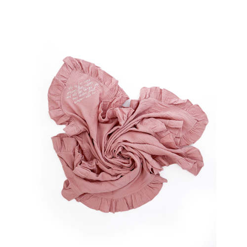 She is Far More Precious Ruffle Swaddle Blanket – OUR HOUSE ABOVE