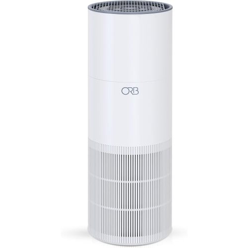 ORB 2-in-1 Air Purifier & Humidifier Combo for Bedroom – HEPA Filter, Quiet, Auto Mode, No Mist, Removes Dust Smoke Odors Pet Dander, Top Fill, Covers up to 1,250 Sq Ft