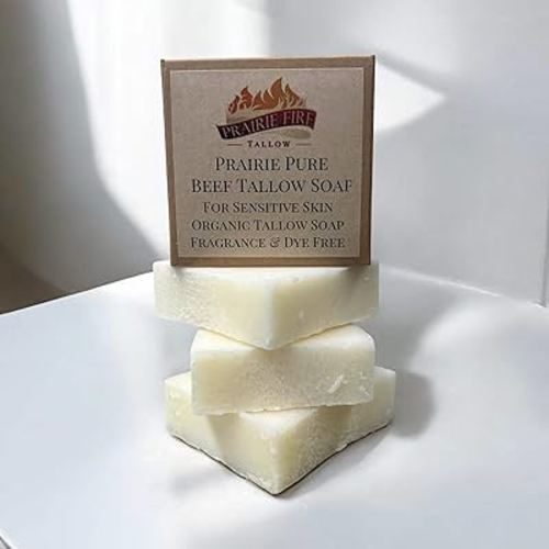 Pure Beef Tallow Soap Bars Natural Organic Fragrance Free