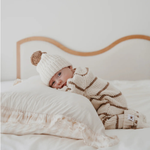 Bodysuit | Shell/Cedar stripe