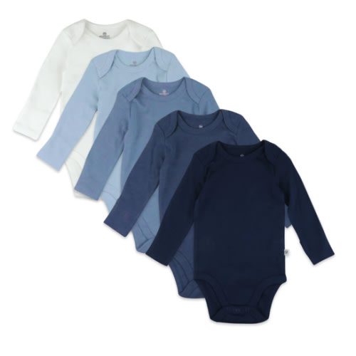 5-Pack Organic Cotton Long Sleeve Bodysuits | Honest Baby Clothing