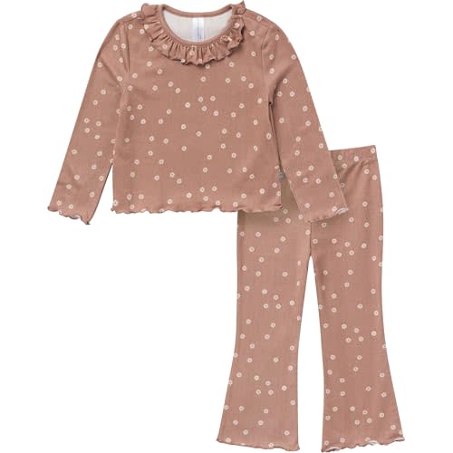 Modern Moments by Gerber Baby Girls Ruffle Collar Top and Flare Pant Set