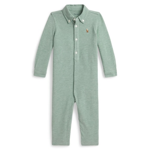 Kids' Oxford Cotton Mesh Jumpsuit