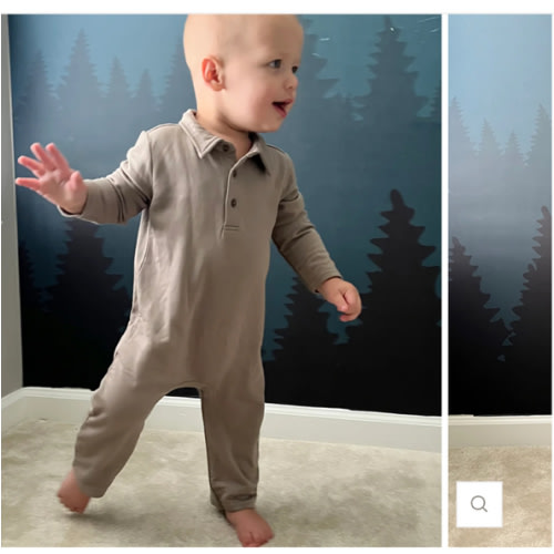 Fleece Collared Jumpsuit - Maple