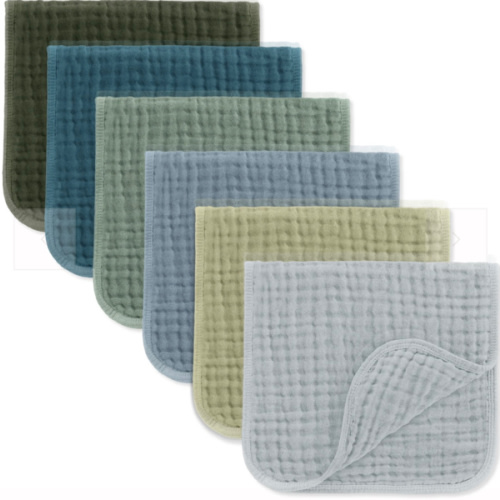 Muslin Burp Cloths in Multi Boy – Comfy Cubs