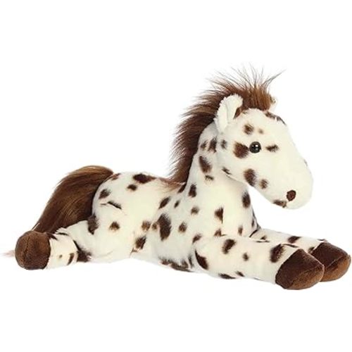 Aurora® Adorable Flopsie™ Blossom Appaloosa™ Stuffed Animal - Used to Create Imaginative Play Adventures - Perfect for Birthdays, Kids and Adults, All Ages - Brown 12 Inches