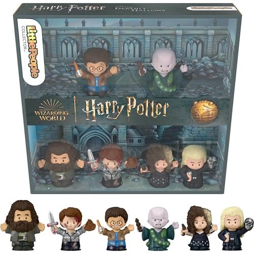 Little People COLLECTOR Harry Potter and The Deathly Hallows Special Edition Set for Fans, 6 Figures in a Display Package
