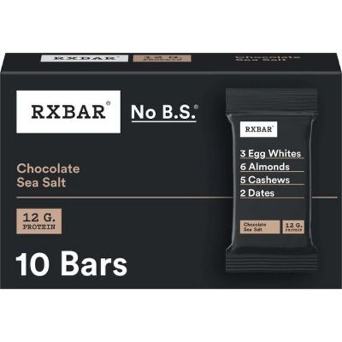 RXBAR Chocolate Sea Salt Protein Bars - 18.3oz/10ct
