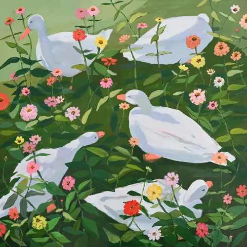 Zinnia Garden Print — Shelby Monteverde | Memphis, TN