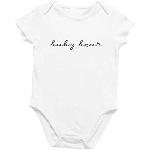 Printique Organic GOTS Certified Baby Onesie Unisex Bodysuit 0-18 months - Cute Animal Quotes