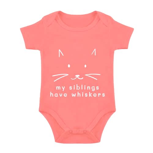 My Siblings Have Paws Bodysuit Baby Paws Romper Cat Whiskers Bodysuit Cute Baby Clothes Newborn Sibling Announcement Bodysuit