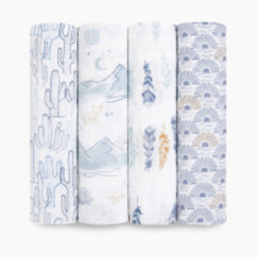 Aden + Anais Cotton Muslin Swaddle 4-Pack - Sunrise