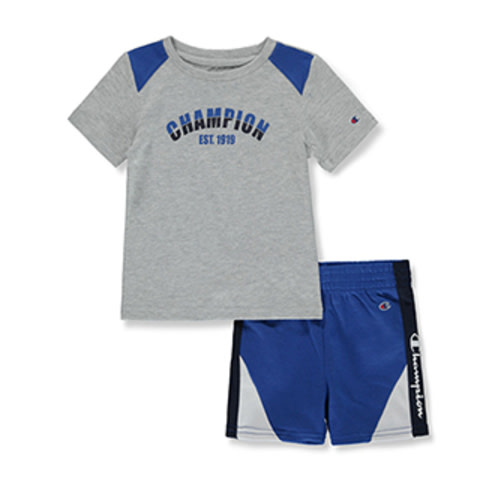 Champion Baby Boys' 2-Piece Panel Shorts Set Outfit
