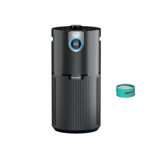 Shark Clean Sense Air Purifier MAX with Odor Neutralizer Technology, HEPA Filter, 1200 Sq Ft, XL Room, Whole Home, Captures 99.98% of Particles, Allergens, Smells & More, Grey (Renewed)