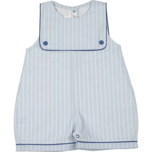 Oliver Striped Nautical One Piece, Blue Multi - Cuclie Rompers | Maisonette
