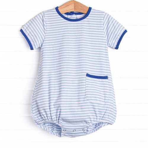Jack Pocket Bubble, Royal and Light Blue Stripe – Stitchy Fish
