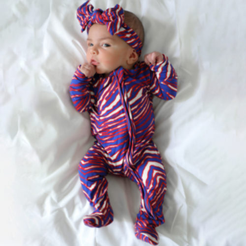 Buffalo Bamboo Footie – Little Fans Loungewear
