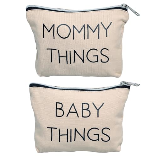 Pearhead Unisex Mommy and Baby Things Travel Pouch, 2 Count (Pack of 1)