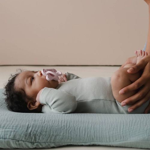 Snuggle Me Organic Curve Lounger Muslin Cover - Slate