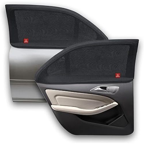 Royal Rascals Car Window Shade x2, Car Sun Shades to Protect Babies & Children, Car Baby Essentials, 40+ UV Sun Protection, Full Window Covers, Car Shades to Fit Most Car Windows, Sun Shade for Baby