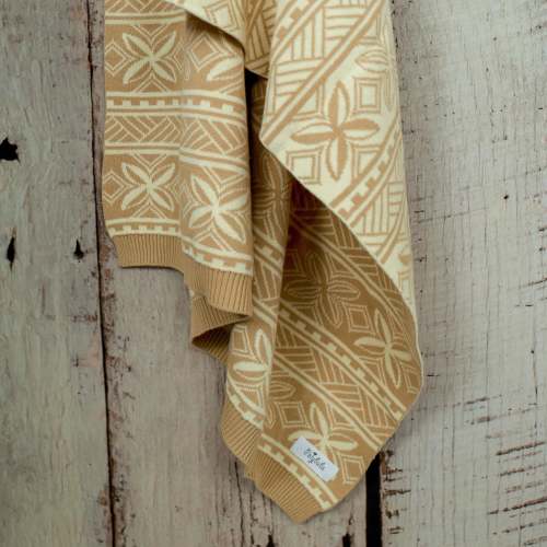 Pacific Inspired Knitted Baby Blanket – Polybubs