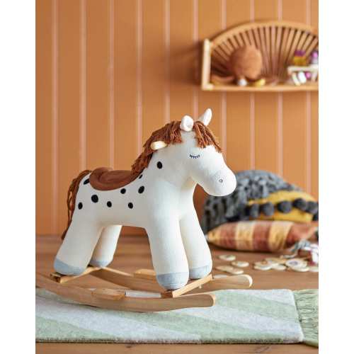 Cuddly Horse Rocking Toy, Big Plush Decor, Soft Animal Decoration, Cute, Kid's, Infant Room Decor, Cozy, Decorative, Baby Shower Gift