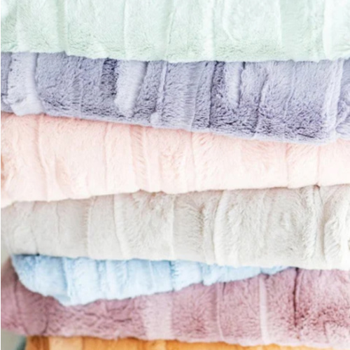 Sorbet Apricot Vanilla Plush Blanket | Minky Couture