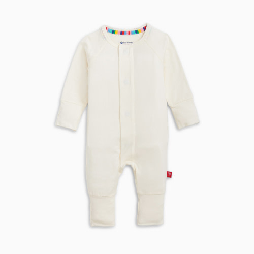 Magnetic Me Modal Magnetic Convertible Coverall - Egret, 0-3 M