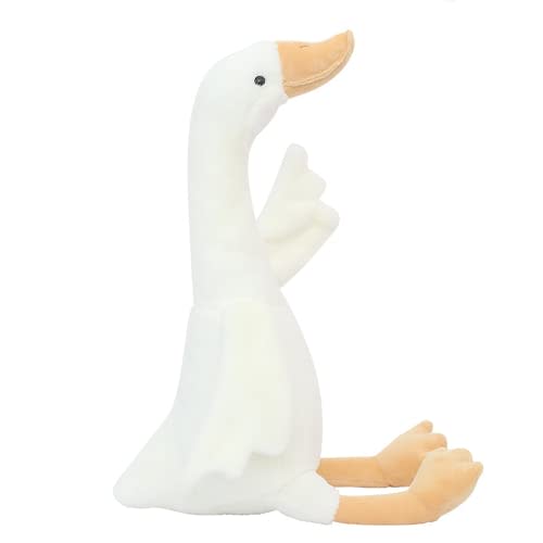 zxmbeddings 15.7" Goose Plush, Long Goose Neck White Stuffed Animal Christmas Swan Plush Toy
