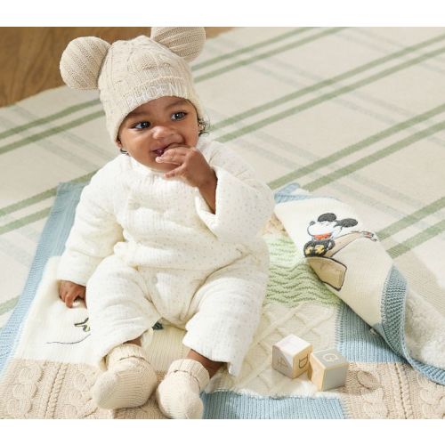 Disney Home x Sanderson Mickey Mouse Hat and Bootie Set