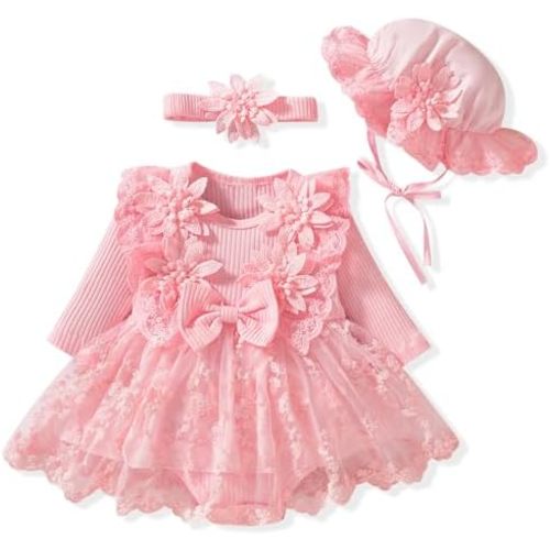 Baby Girl Lace Bodysuit Dress