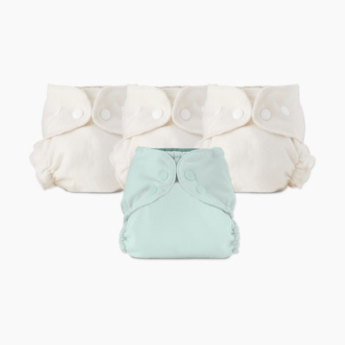 Esembly Blowout Proof Cloth Diaper Bundle - Mist, Size 2 (18-35lbs)
