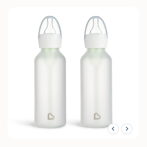 Bond® Silicone Glass Bottle 8oz, 2pk (white)