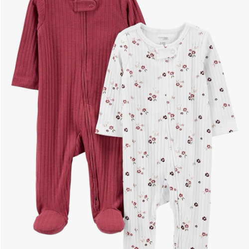Simple Joys by Carter's Baby Boys' 2-pack 2-way Zip Textured Sleep and Play