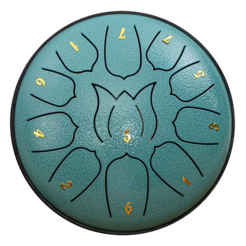 Steel Tongue Drum Kids Instrument: Musical Metal Tank Drums Set 6 Inch 11 Notes C-Key for Meditation Yoga Education Percussion with Bag, Music Book, Mallets, Finger Picks(15 Colors Available)