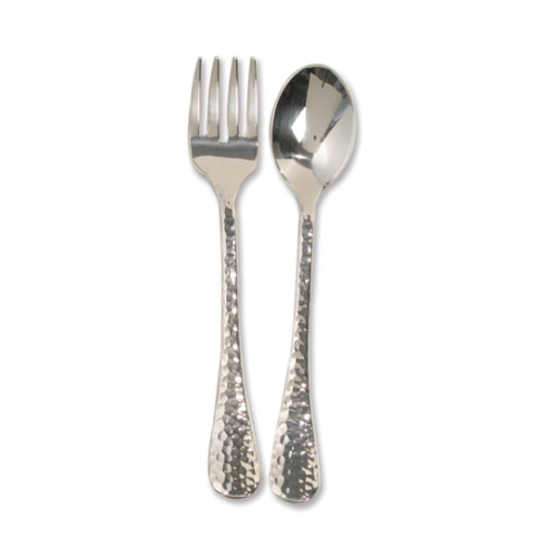Toddler Hammered Flatware Set - For Small Hands