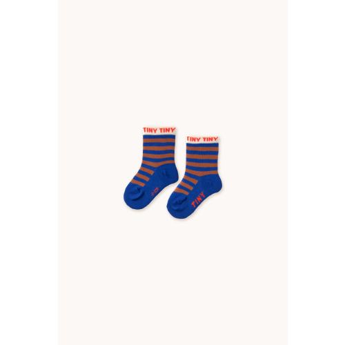 STRIPES SHORT HEIGHT SOCKS dark blue | TINY