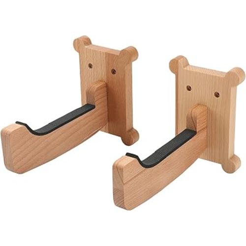 Surfboard Wall Mount Rack – Beech Wood Surf Board Wall Hangers with M6 Expansion Bolts – Vertical or Horizontal Surfboard Storage for Longboard, Shortboard, Skimboard