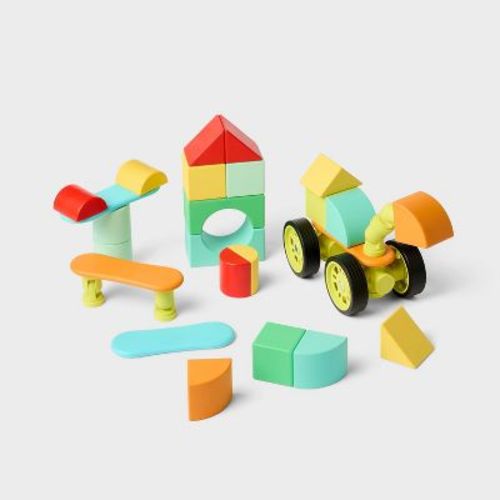Magnetic Building Blocks Set - 30pc - Gigglescape™