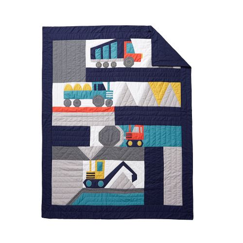 Jax Construction Toddler Quilt, Toddler, Multi, 36"W x 50"L