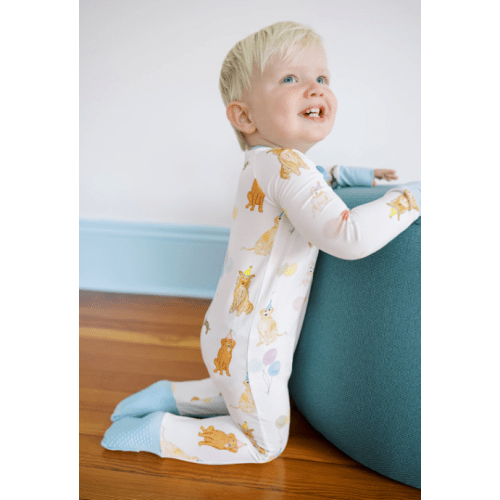 3-6M - Sleep Romper - Dog Party