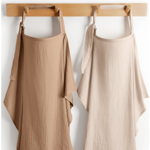 Muslin Nursing Cover, 100% Cotton - 2 Pack