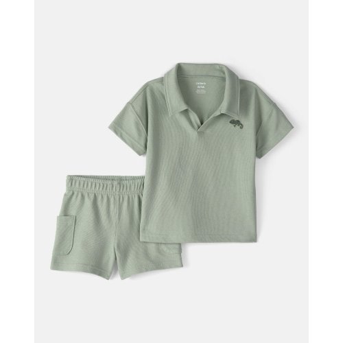 Toddler Boy 2-Piece Top & Short Set - Green | Carter's
