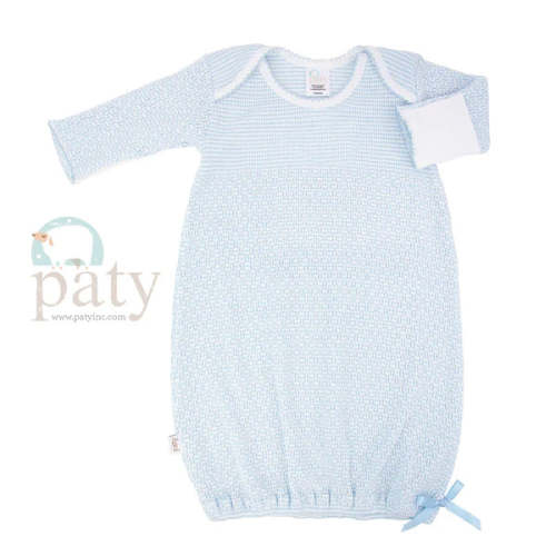 Paty Inc. Blue Stripe Lap Shoulder Gown – banburycrosskids