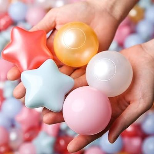 TRENDPLAY Star Ball Pit Balls for Toddlers 100 count