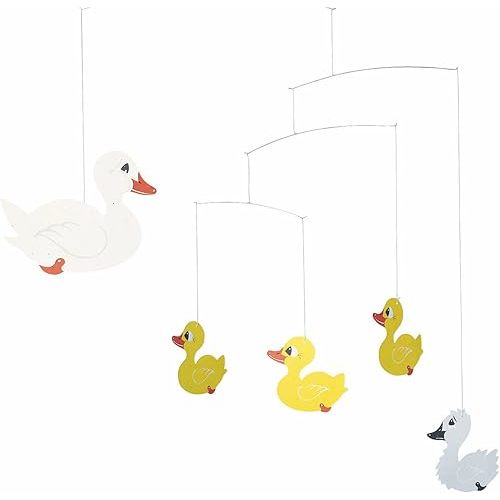 Ugly Duckling Hanging Nursery Mobile - 17 Inches - High Quality - Handmade in Denmark by Flensted