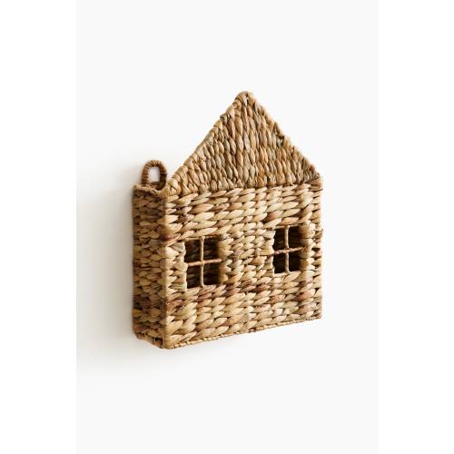 HOUSE-SHAPED WALL-MOUNTED BOOK BASKET